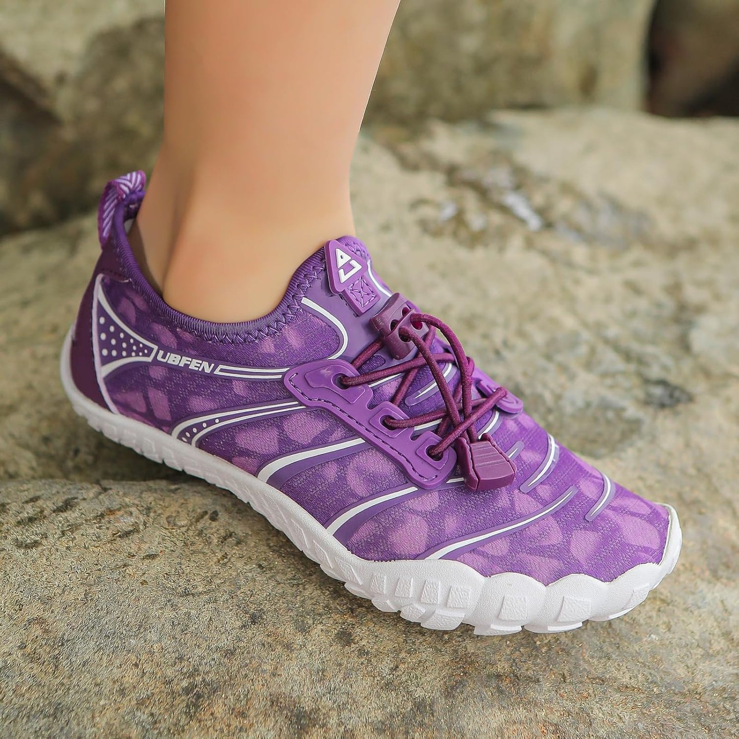 UBFEN Water Shoes for Kids Boys Girls Aqua Socks Barefoot Beach Sports Swim Pool Quick Dry Lightweight Toddler Little Big Kid