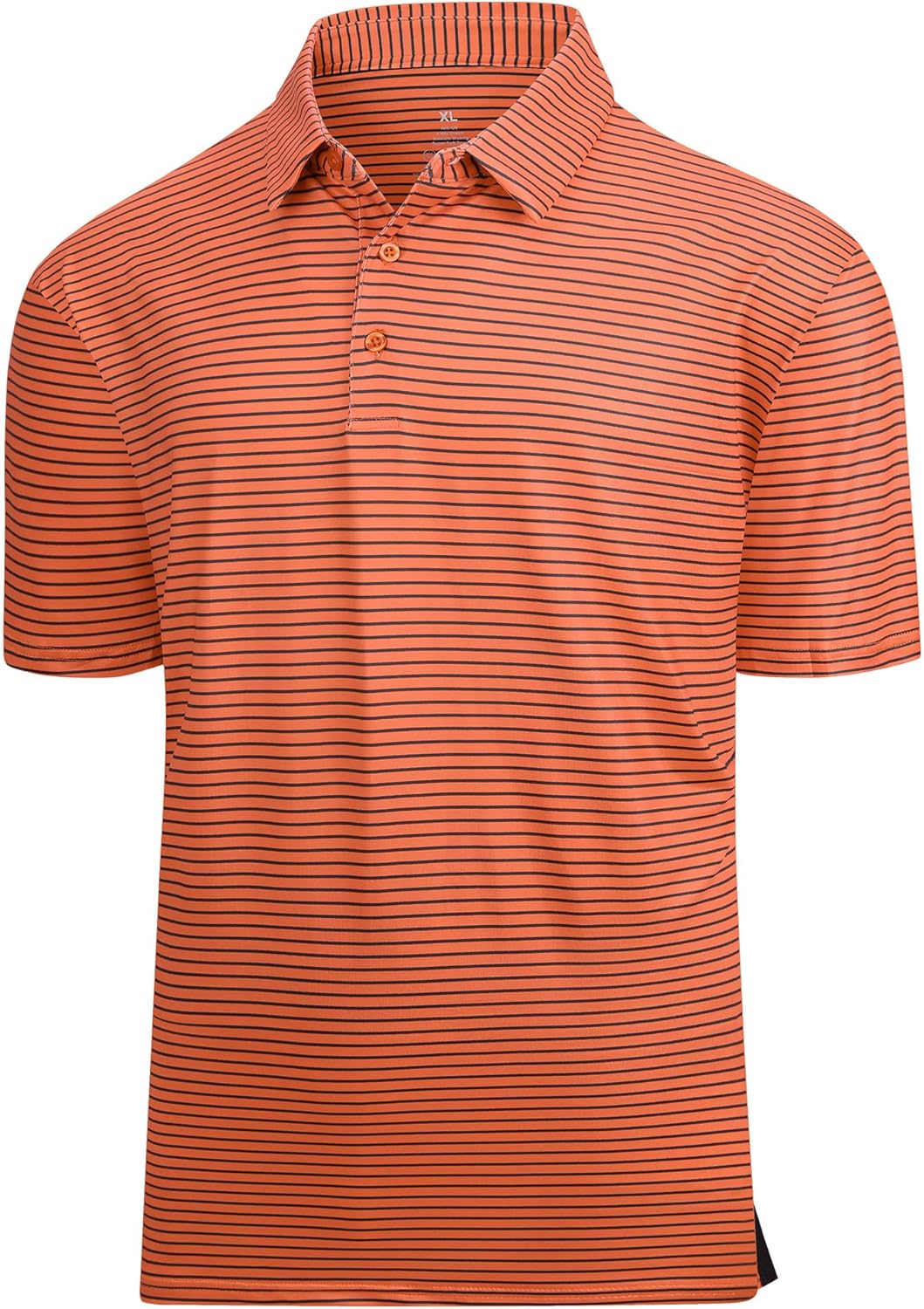 Esabel.C Jacquard Golf Shirts for Men Moisture Wicking Short Sleeve Performance Dry Fit Active Mens Polo Shirts