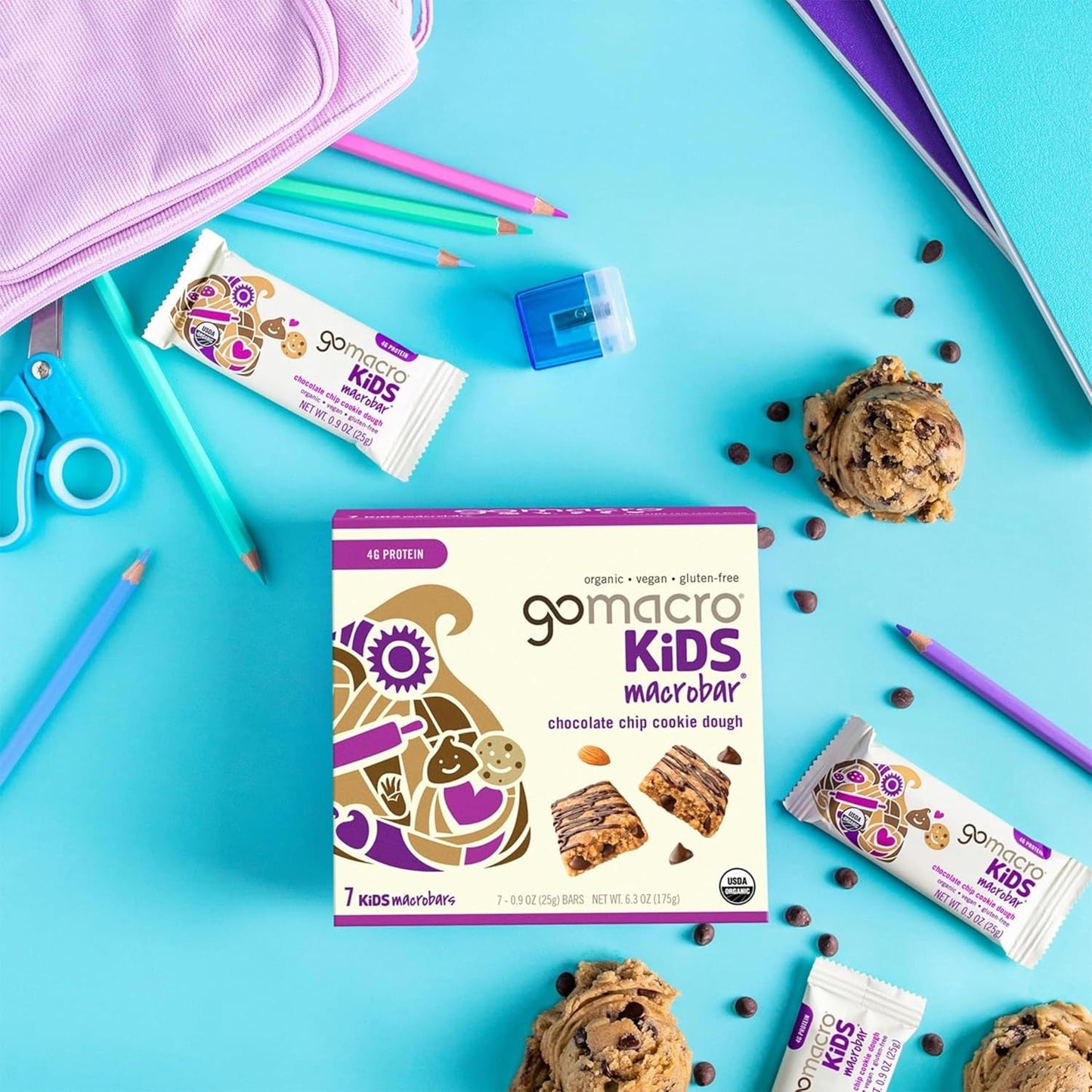 GoMacro Kids MacroBar – 5 Flavor Assortment - (0.90 Ounce Bars, 28 Count)