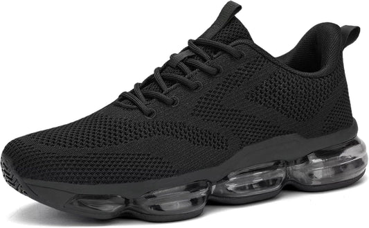 Mens Running Shoes Air Low Top Comfort Walking Lace Up Sneakers Breathable Fashion Tennis Sport Gym Fitness Cross Trainers