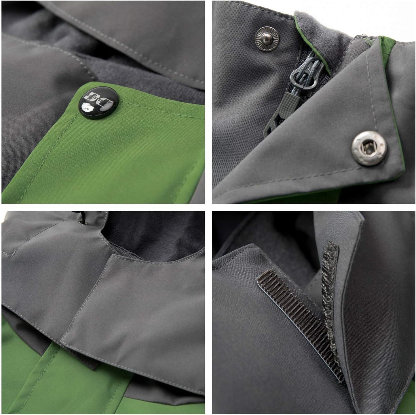 Diamond Candy Men's Hooded Waterproof Jacket Lightweight Rain Jacket Outdoor Casual Sportswear