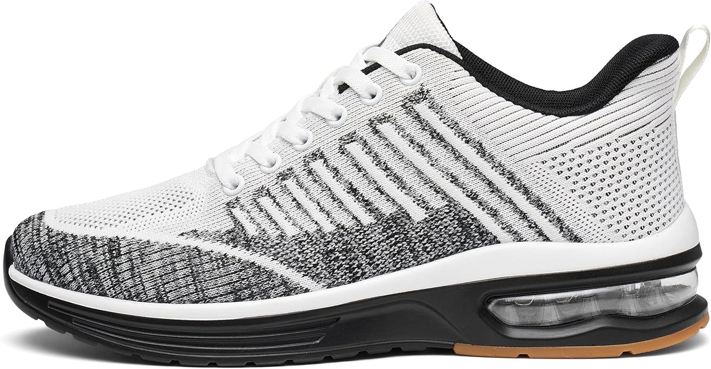 Mishansha Running Shoes for Men Sneakers Air Cushion Walking Shoes Comfortable Tennis Shoes Breathable Trail Running Shoes US Men 7.5-15