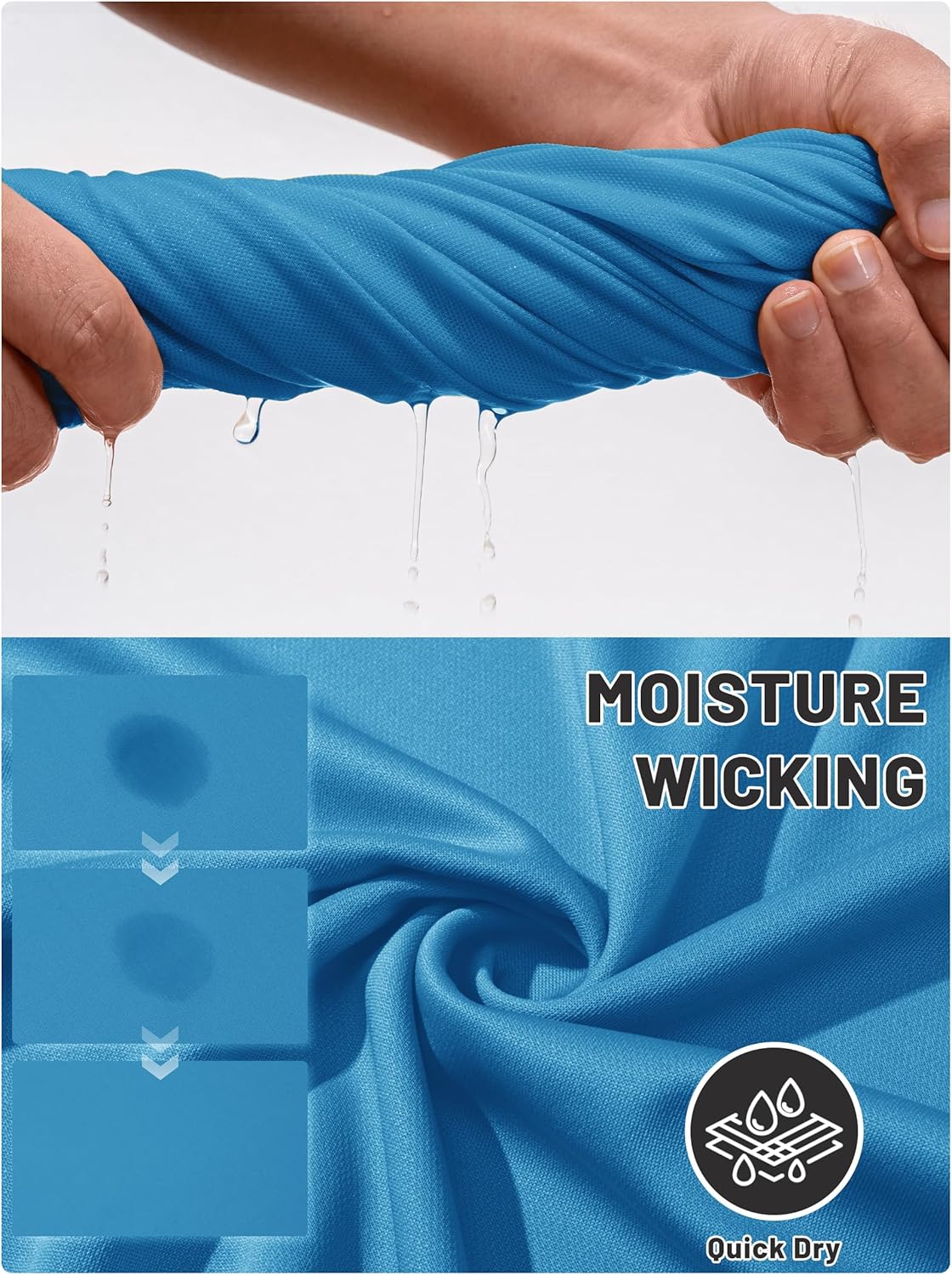 TACVASEN Mens Golf Shirt Dry Fit Mens Polo Shirts Short Sleeve Performance Golf Polos for Men with Collar Work Shirts