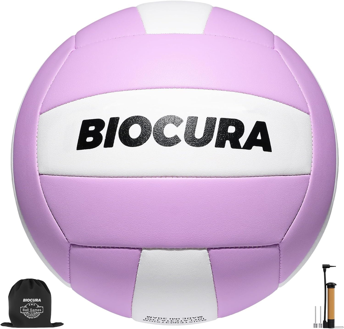 Softy Volleyball, Durable PU Leather,Waterproof Indoor Outdoor Soft Volleyball for Beach Game Gym Training (Official Size 5)