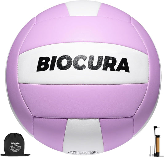 Softy Volleyball, Durable PU Leather,Waterproof Indoor Outdoor Soft Volleyball for Beach Game Gym Training (Official Size 5)