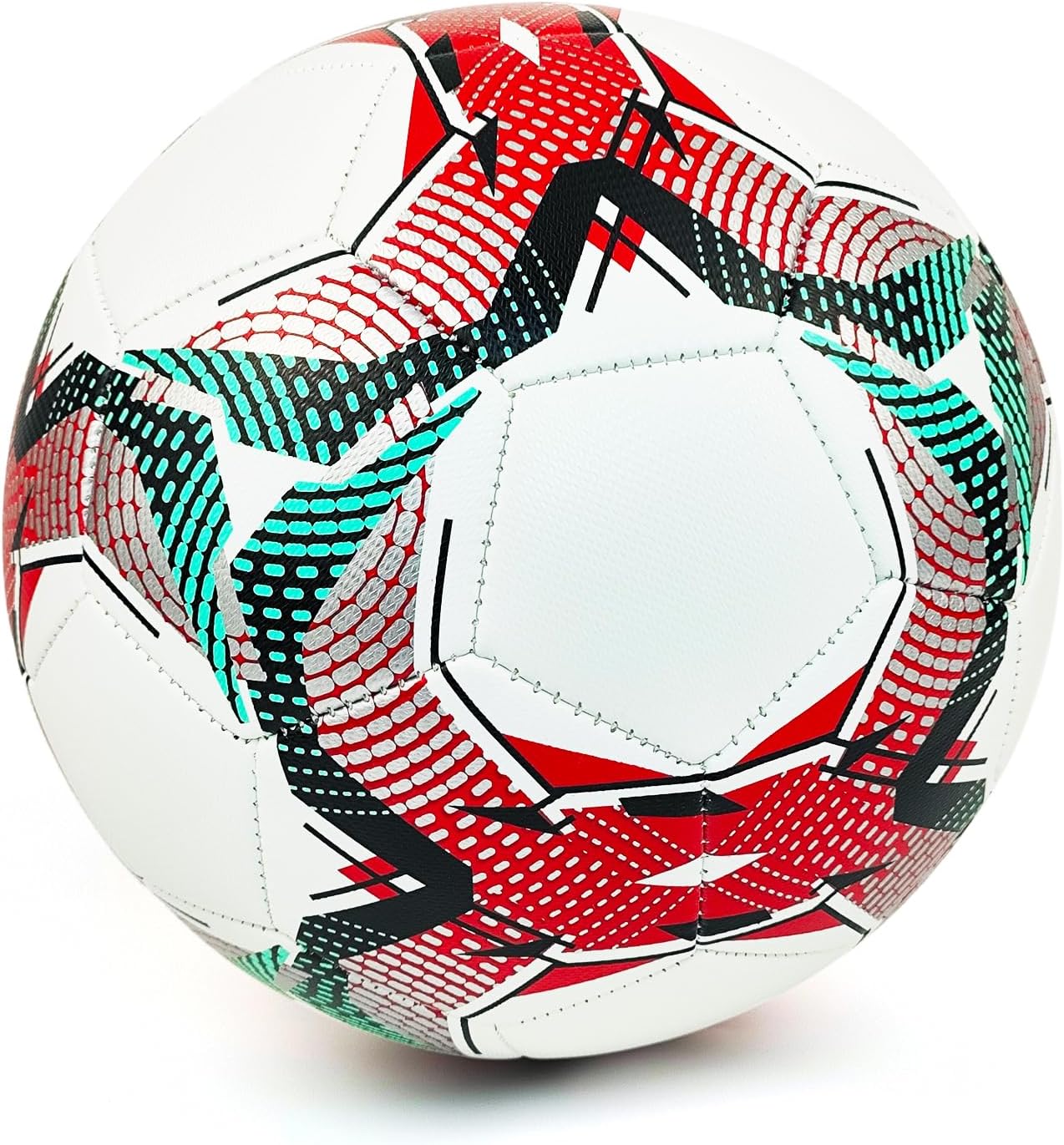 Soccer Balls Size 3 4 5 for Boys Girls Adults Training Soccer Ball for Lawn Indoor Outdoor Sports Red Blue Green Black White