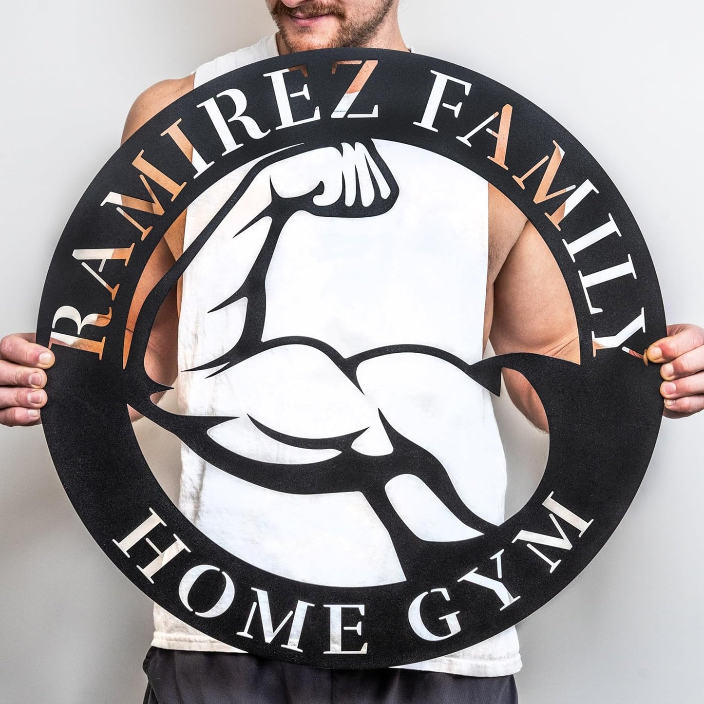 Metal Fitness Sign | Custom Home Gym Sign | Weightlifting Gift | Workout Room Decor | Gym Wall Art | Cross Fit Sign | Fitness Gift
