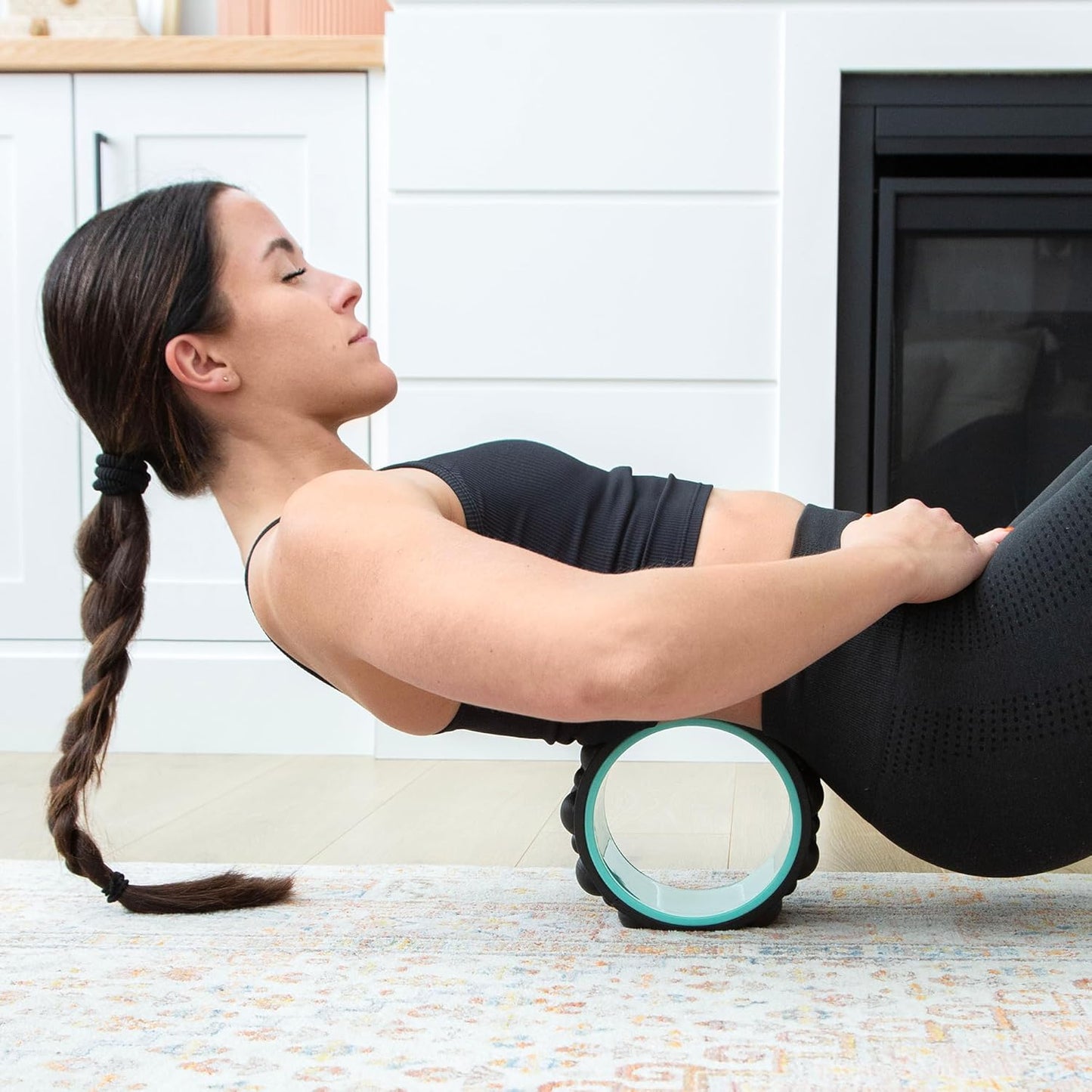 Chirp Wheel XR Knot Kneader - Firm Massage Roller, Shiatsu Thumb Massage, Muscle Release Tool for Knots &Tension Relief | High Density Foam for Physical Therapy & Relaxation, 500lbs Capacity, 6" Mint