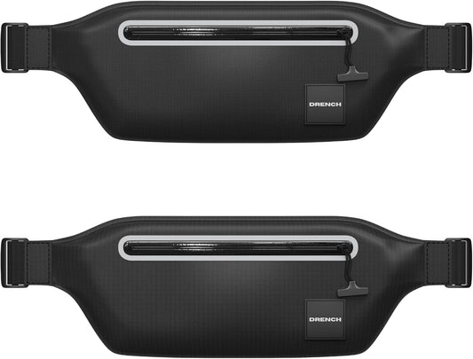 DRENCH 2-Pack Waterproof Fanny Pack | Submersible Dry Bag Waist Pack | Phone Pouch for Swimming, Boating, SUP, Snorkeling | Underwater Floating Belt Bag | IPX8 Waterproof Case