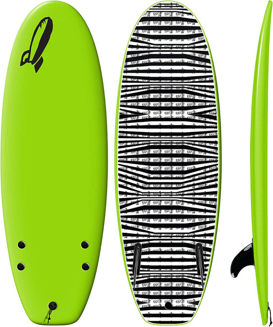 Rock-It 4'10" CHUB Soft Top Surfboard - Kids & Mini, Easy to Paddle & Maneuverable for Beginners