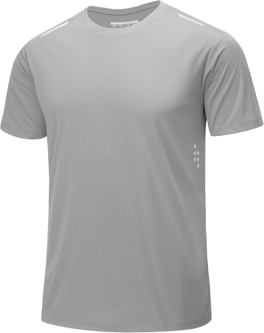 MAGCOMSEN Mens Rash Guard Short Sleeve UPF 50+ Sun UV Quick Dry Shirts Workout Swim Running Athletic T-Shirt