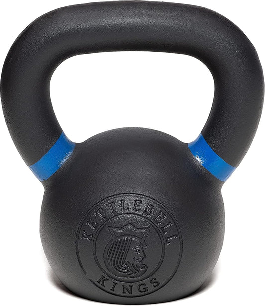 Kettlebell Kings Powder Coated Kettlebell Weights 5-90 LB | Workout Gym Equipment & Strength training sets for Women & Men | Durable Coating for Grip Strength, Rust Prevention