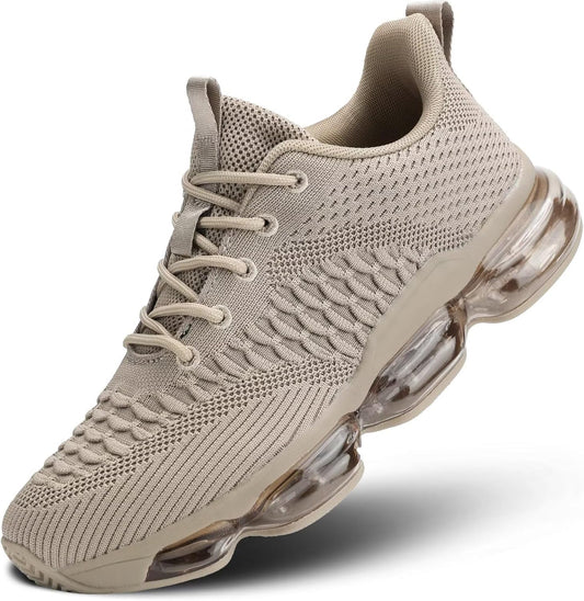 Men's Air Cushion Running Shoes Breathable Tennis Fashion Sneakers Non Slip Workout Casual Sport Shoes Gym Training Comfortable Walking Shoes