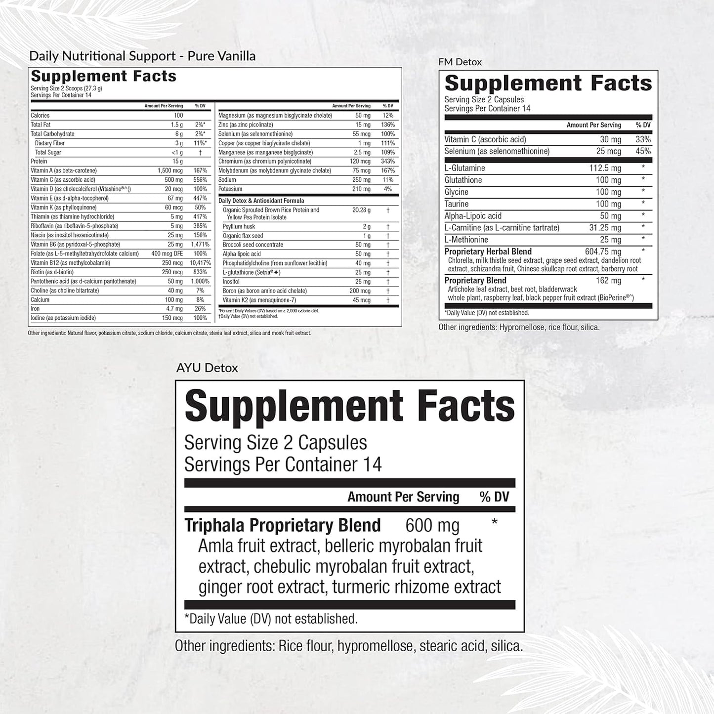 Equilife Dr. Cabral Detox, 7 Day Program with Plant Based Protein, Vitamins, Amino Acids, & Minerals to Support Full Body Balance, Meal Replacement Powder, Vegan, Gluten Free, Vanilla, 14 Servings