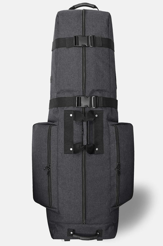 CaddyDaddy Constrictor Soft-Sided Golf Travel Bag Cover with Thick Dense Foam Padded Top 1 Year Full Travel Bag Replacement Coverage | Wheels & Lockable Zippers Case for Transporting Clubs on Airlines