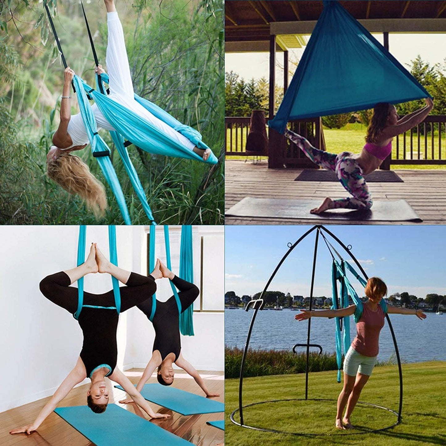 Aerial Yoga Swing Set, Ultra Strong Hammock Trapeze Extension, Antigravity Ceiling Hanging Sling Inversion Exercises