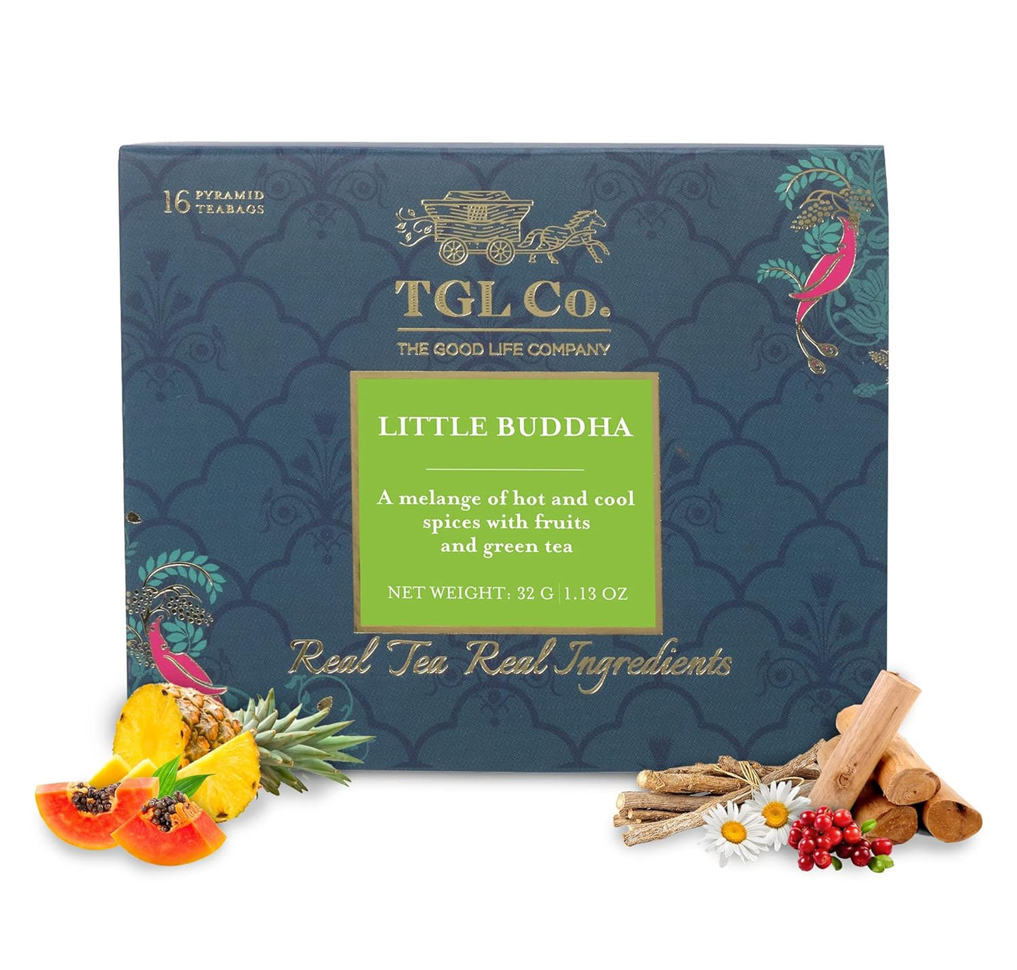 TGL Co. Green Tea | Sip it Hot or Iced | Soothes Digestion, Cleansing & Refreshing (Little Buddha)