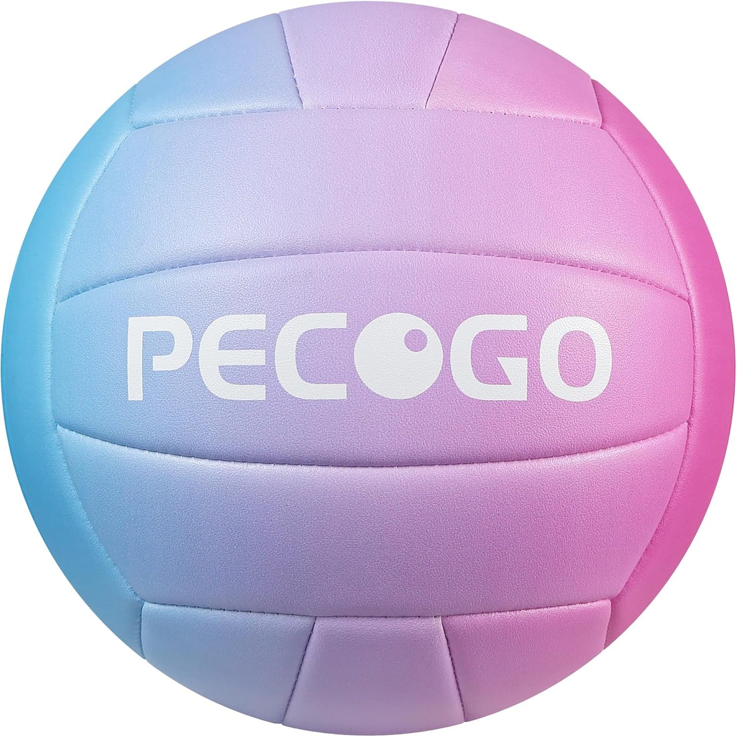 Size 5 Volleyball - Durable PU Leather, Indoor/Outdoor. Soft Control, Great Airtightness for Training/Games. Ideal for All Ages