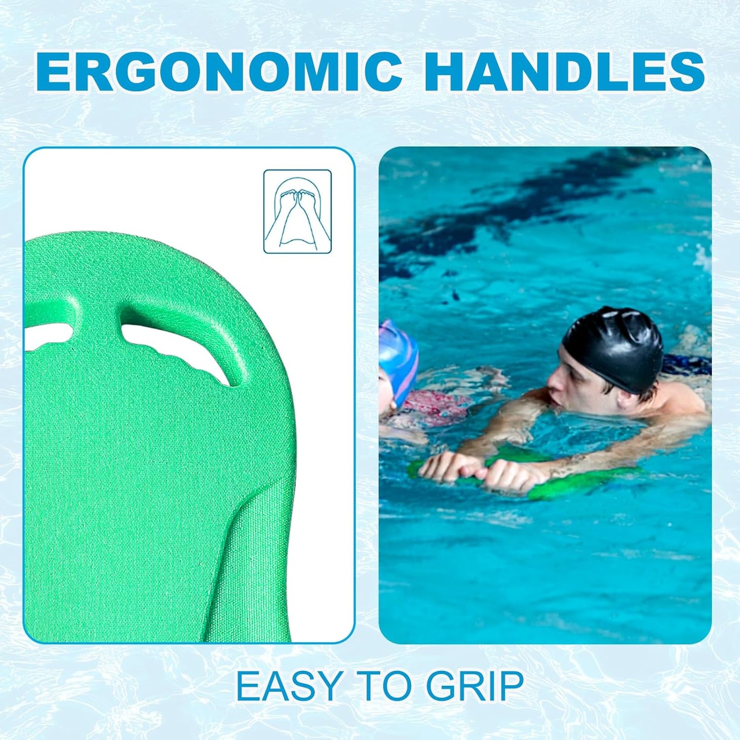 Swimming Kickboard, Lightweight and High Buoyancy Swim Training Board for Swimmers, Durable EPP Material, Ideal for Pool Exercise and Swimming Lessons