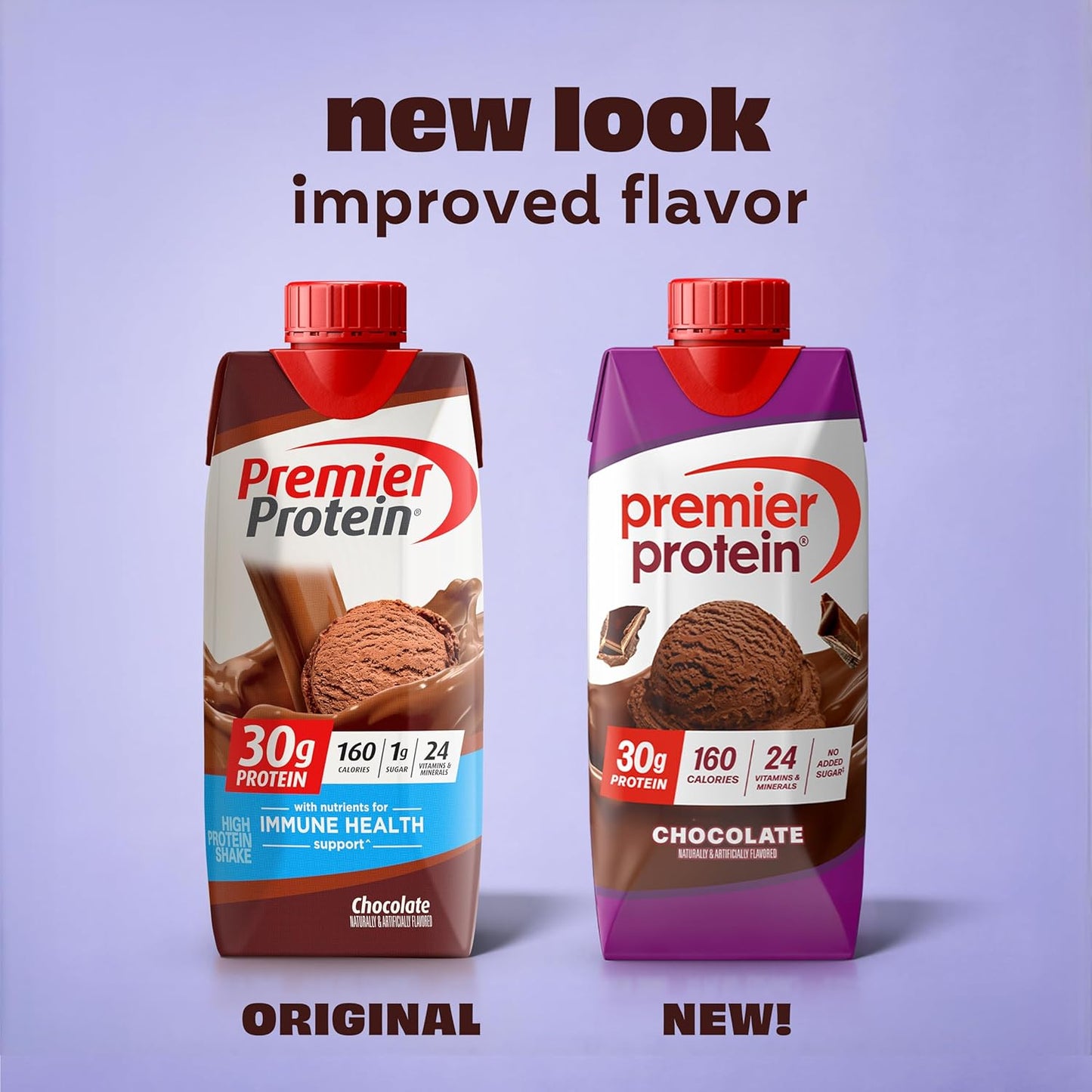 Premier Protein Protein Shake, Chocolate, 30g Protein, 1g Sugar, 11 fl oz Pack of 12