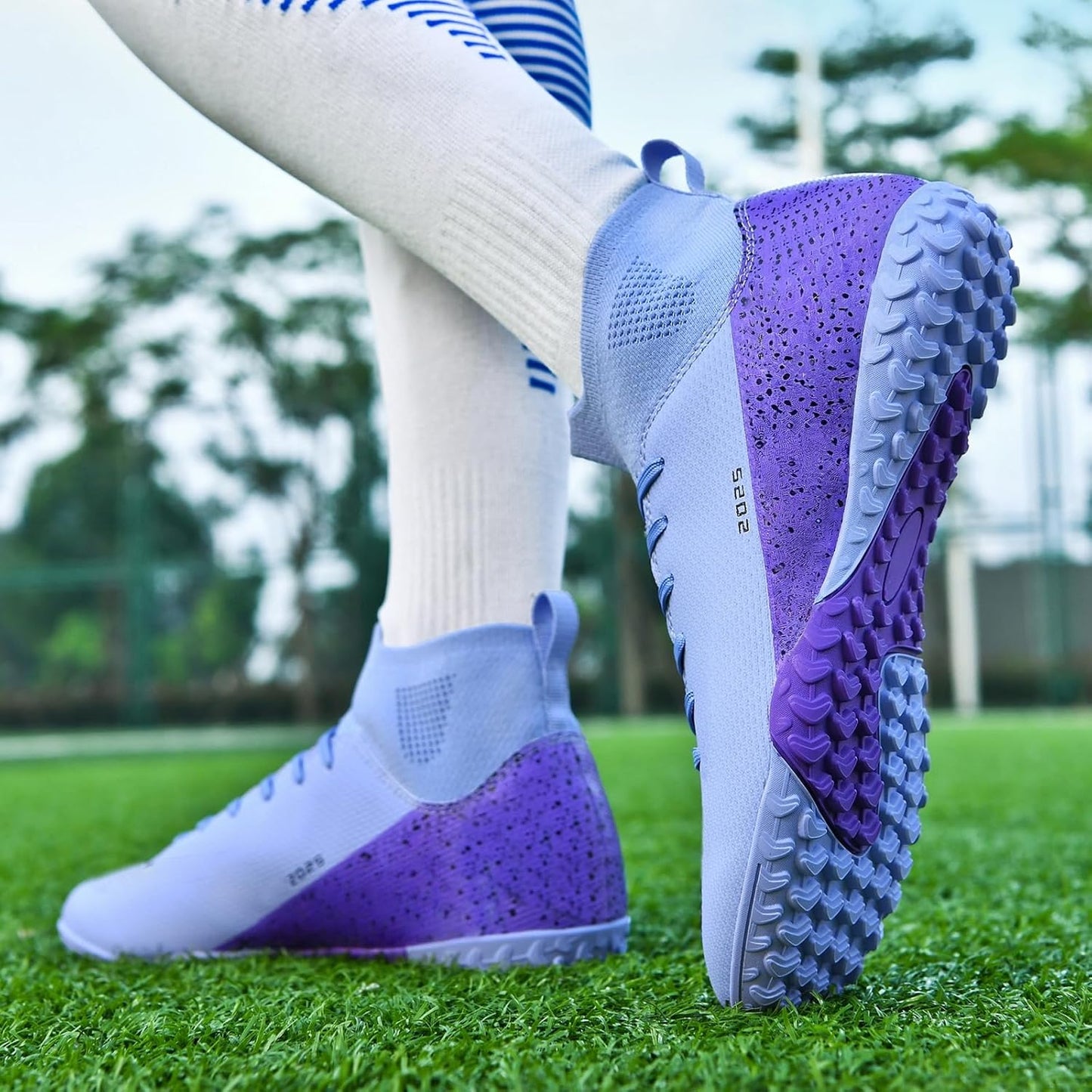 Soccer Cleats for Mens Womens Indoor Soccer Shoes Unisex Baseball Turf Shoes Youth Rugby Shoes Adult AG FG TF Football Boots Wide Training Sneaker