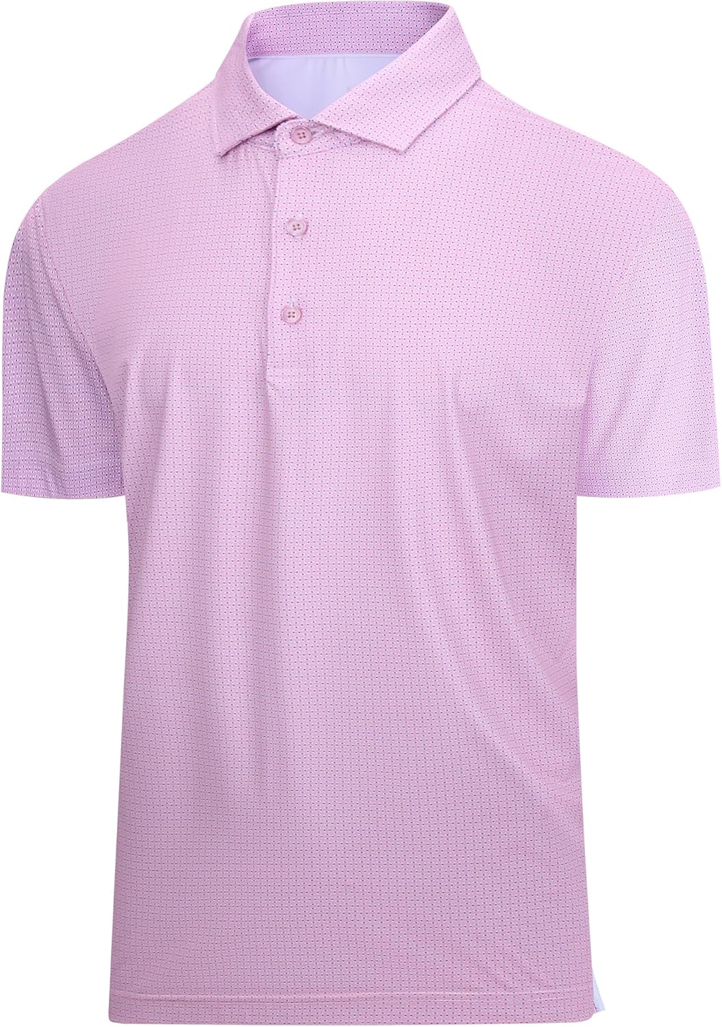 SAMERM Mens Golf Shirts Short Sleeve Dry Fit Performance Moisture Wicking Print Sport Polo Shirts for Men Casual