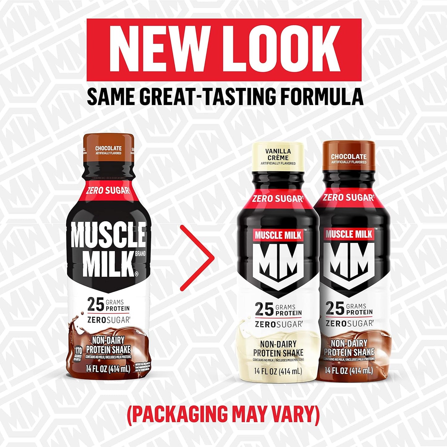 Muscle Milk Genuine Protein Shake, Strawberries 'N Crème, 25g Protein, 14 Fl Oz, 12 Pack