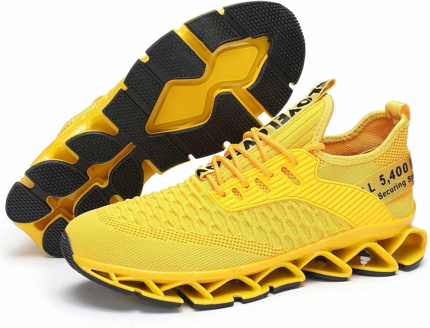 Vooncosir Men's Fashion Sneakers Breathable Mesh Running Shoes Blade Non Slip Soft Sole Casual Athletic Walking Shoes