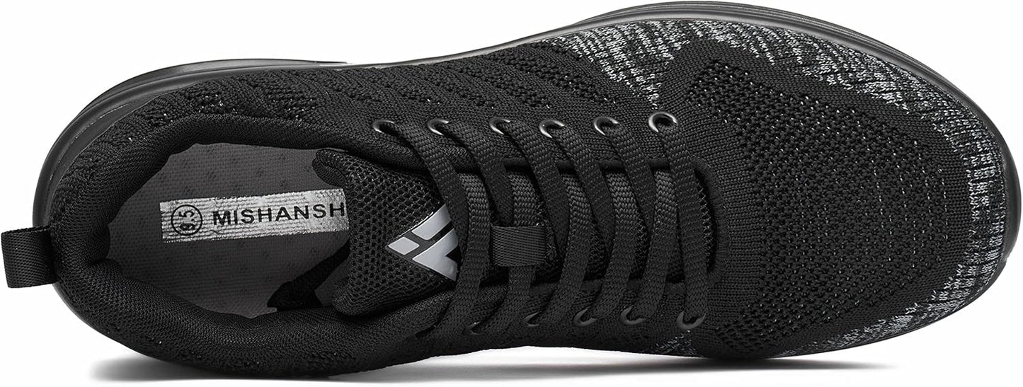 Mishansha Running Shoes for Men Sneakers Air Cushion Walking Shoes Comfortable Tennis Shoes Breathable Trail Running Shoes US Men 7.5-15