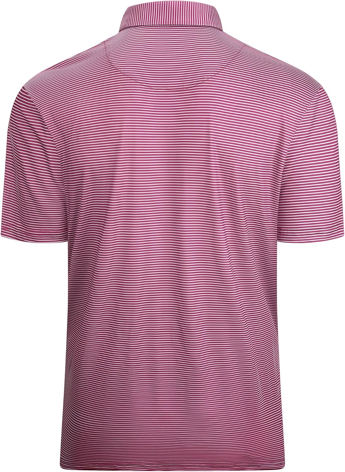 Esabel.C Jacquard Golf Shirts for Men Moisture Wicking Short Sleeve Performance Dry Fit Active Mens Polo Shirts