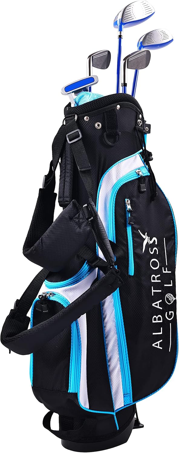 Junior Complete Golf Club Set with Stand Bag for Age 3-12, 7-Piece or 8-Piece Set, Right Hand