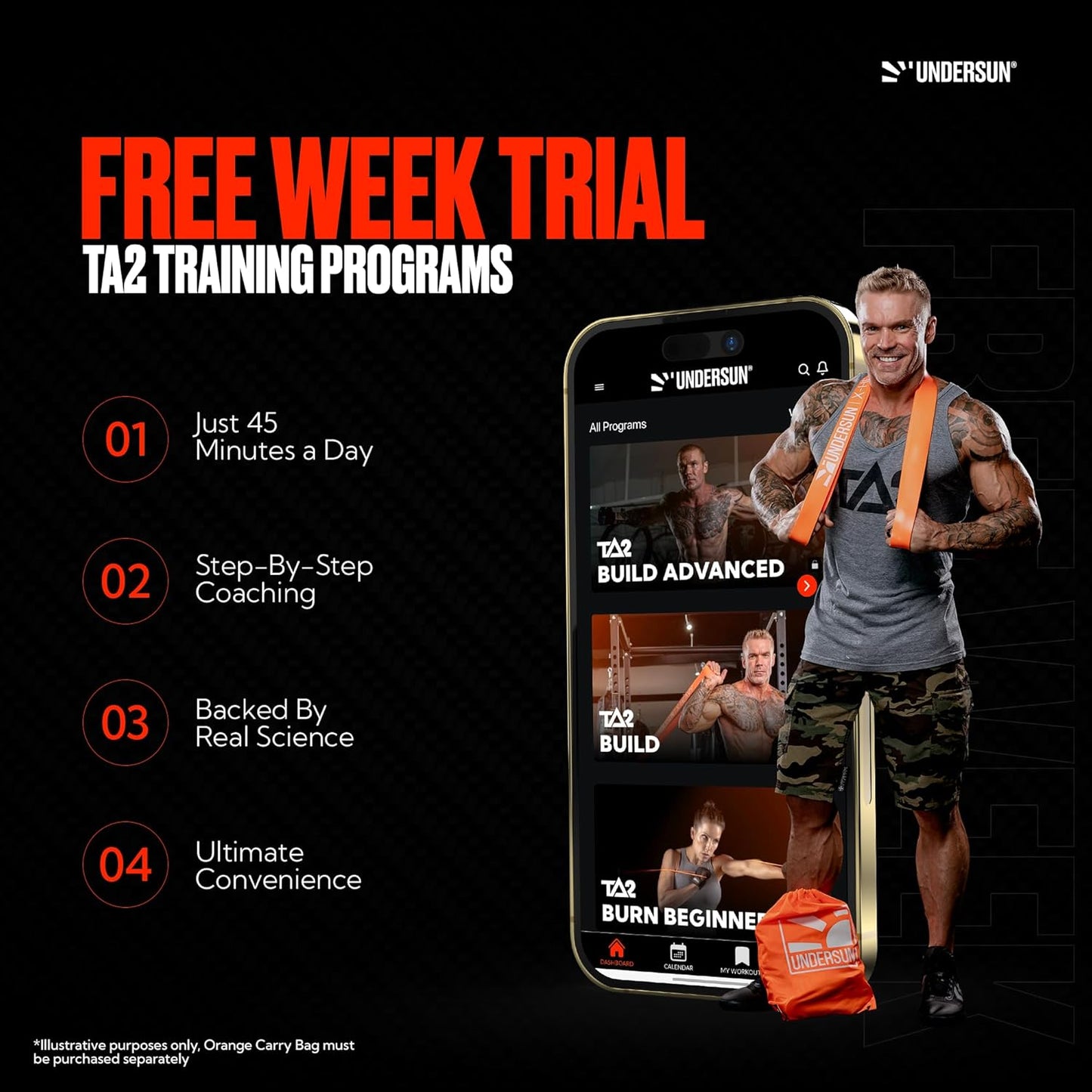 Undersun Resistance Bands for Working Out | Heavy Resistance Bands for Strength Training & Pull Up Assistance | Indoor/Outdoor, Gym, Home Exercise Bands Resistance