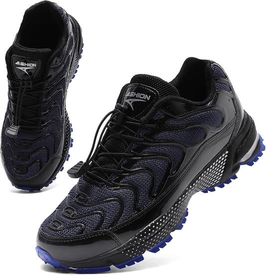 WETIKE Boy's Shoes Mesh Slip on Lightweight Running Sneakers