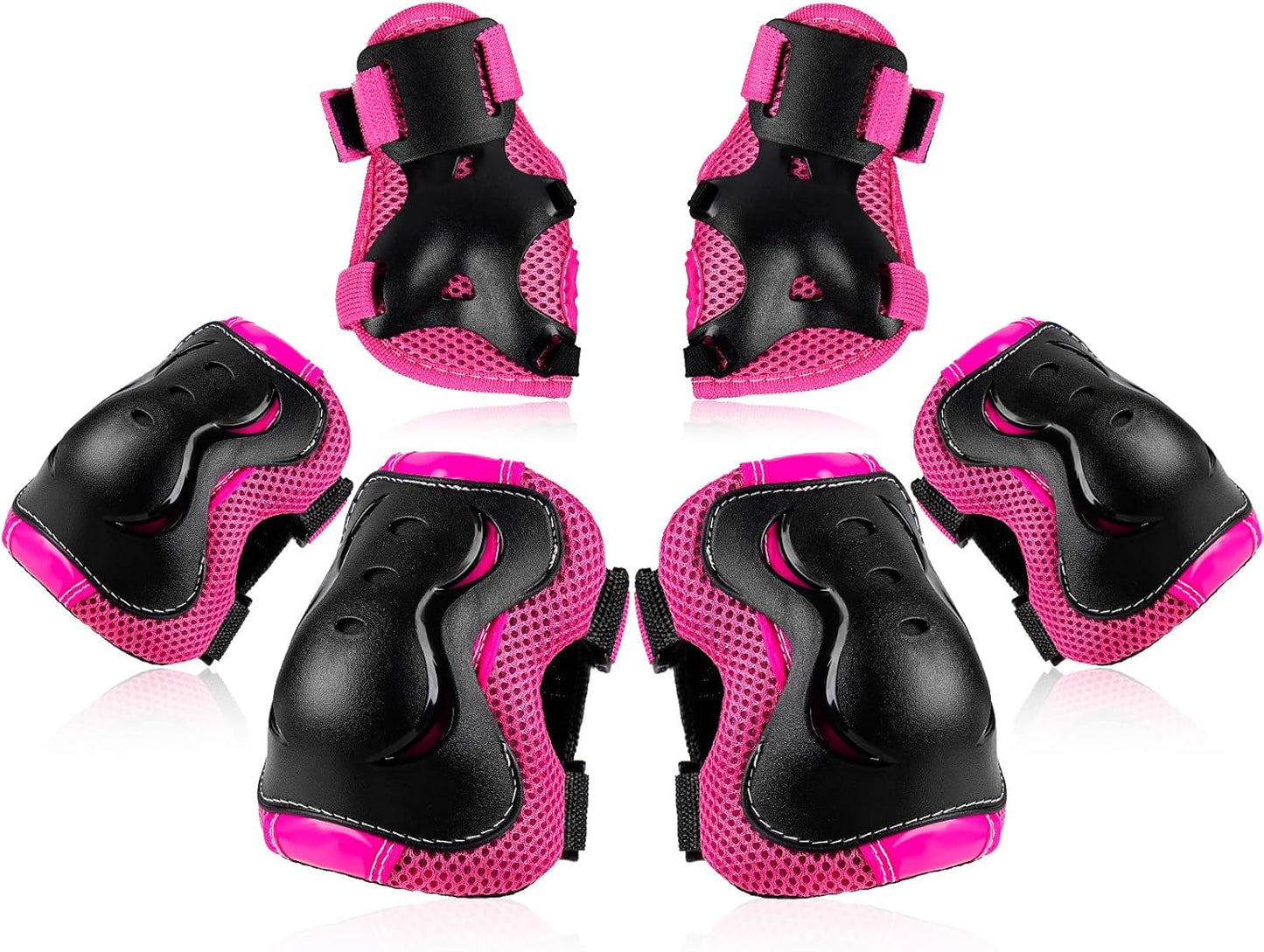 BOSONER Kids/Youth Knee Pad Elbow Pads Guards Protective Gear Set for Roller Skates Cycling BMX Bike Skateboard Inline Skatings Scooter Riding Sports