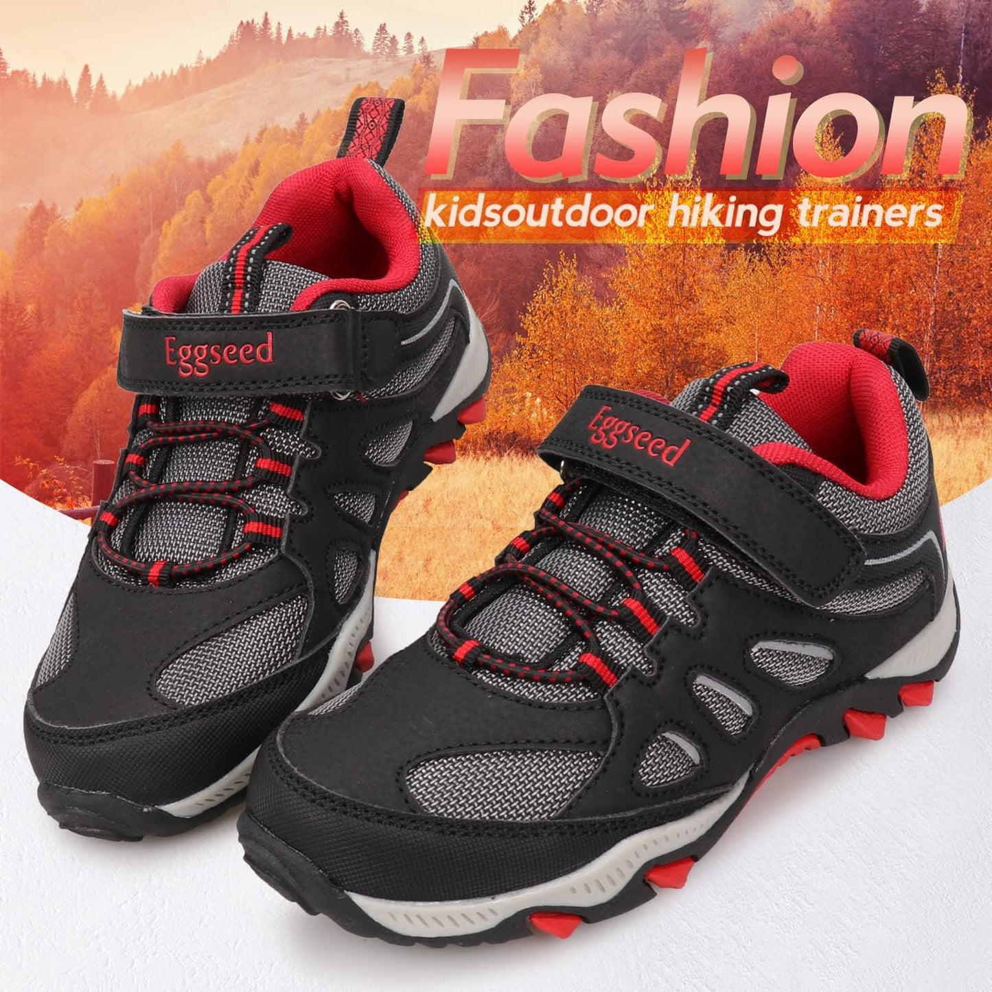 Boys Hiking Shoes Kids Sneakers Outdoor Waterproof Athletic Running Slip Resistant Comfortable (Little/Big Kids)