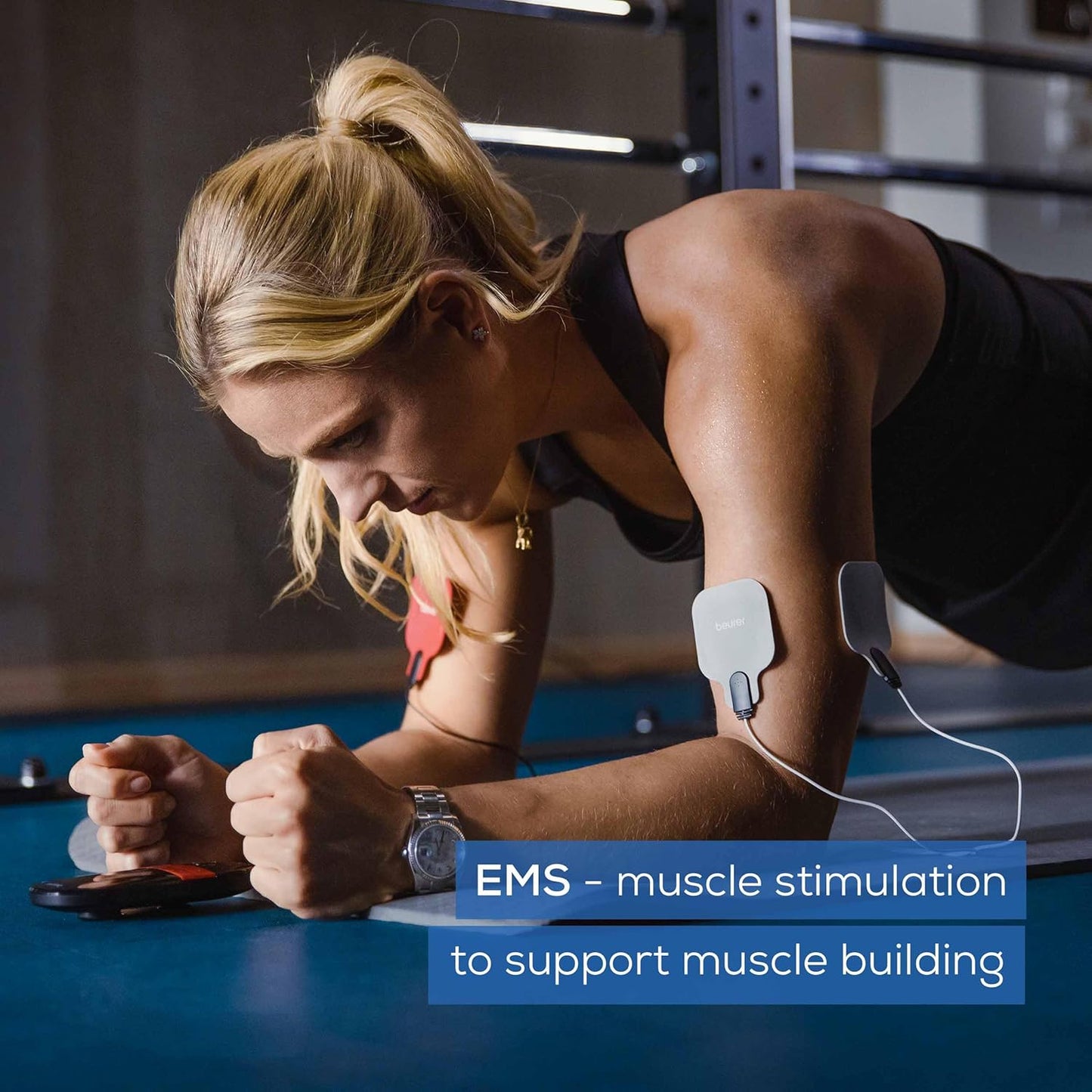 Beurer EM59 Digital 3-in-1 TENS, EMS & Heat Therapy Device for Pain Relief and Massage, Muscle Stimulator with 2 Adjustable Channels, 64 Applications, Timer Function
