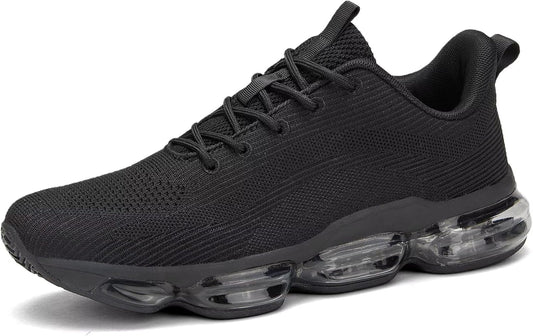 Mens Running Shoes Air Low Top Comfort Walking Lace Up Sneakers Breathable Fashion Tennis Sport Gym Fitness Cross Trainers