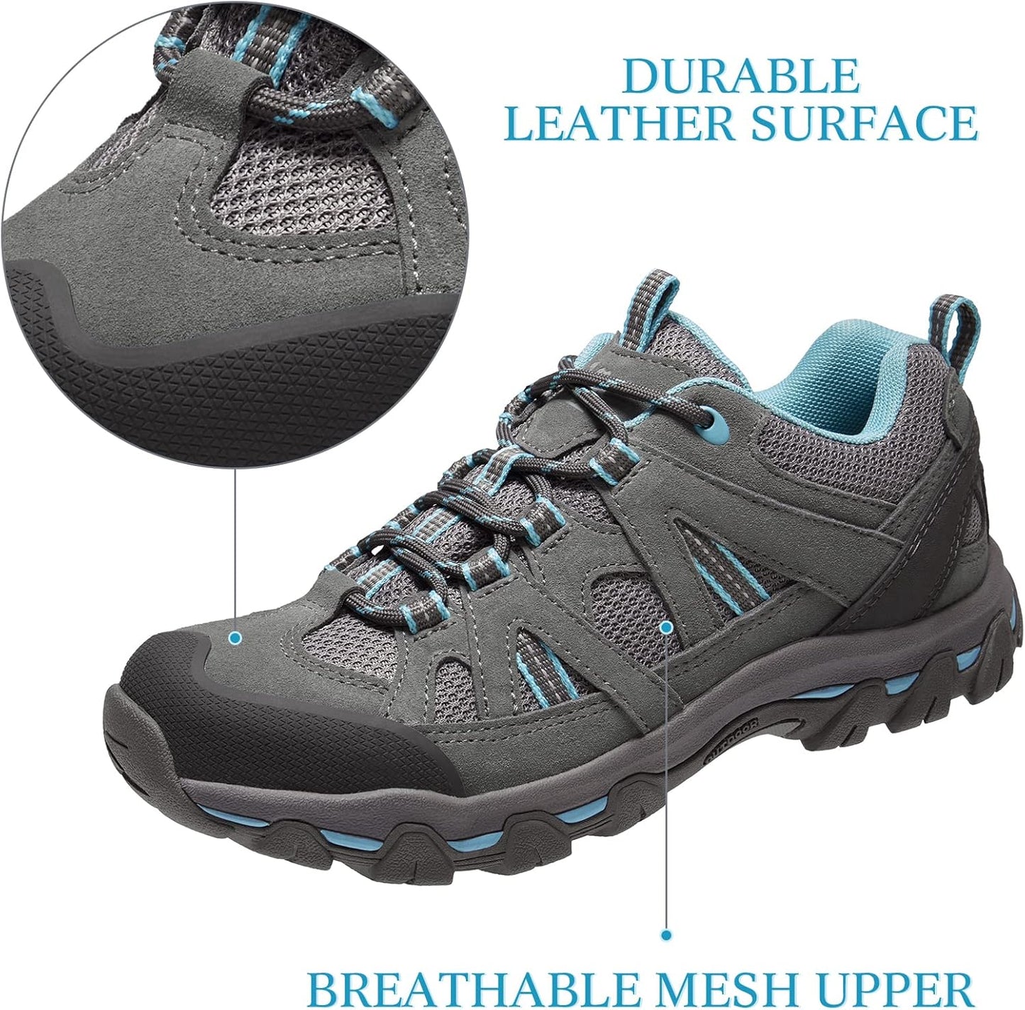 CAMELSPORTS Women's Hiking Shoes Breathable Trail Running Shoes Non-Slip Lightweight Outdoor Sneakers for Trekking Walking