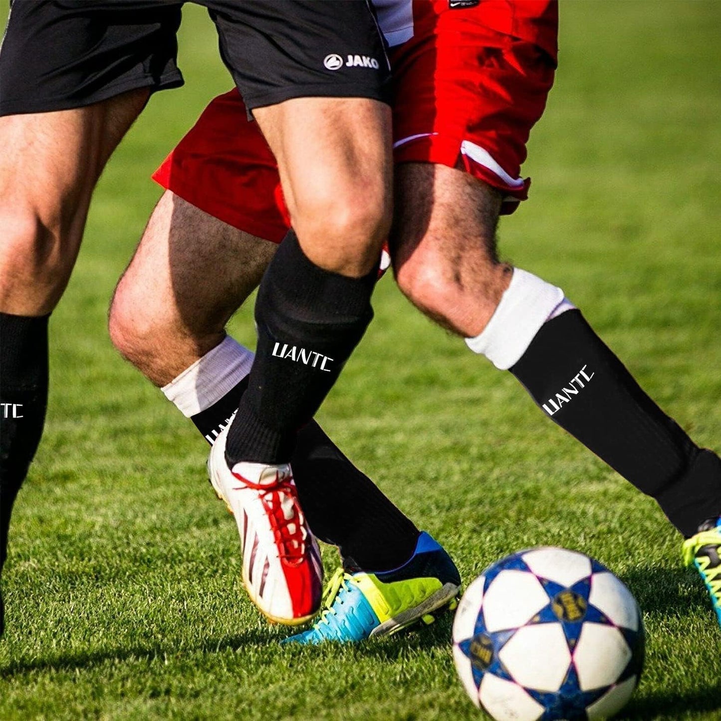 Shin Guards - Soccer Shin Guards with Cushion Protection for Kids/Adults