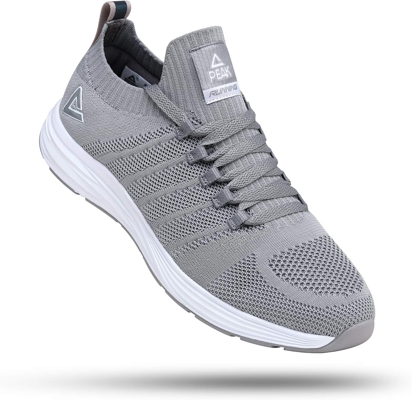 PEAK Mens Lightweight Walking Shoes Comfortable Slip On Sports Sneakers for Tennis, Gym, Running, Casual Workout