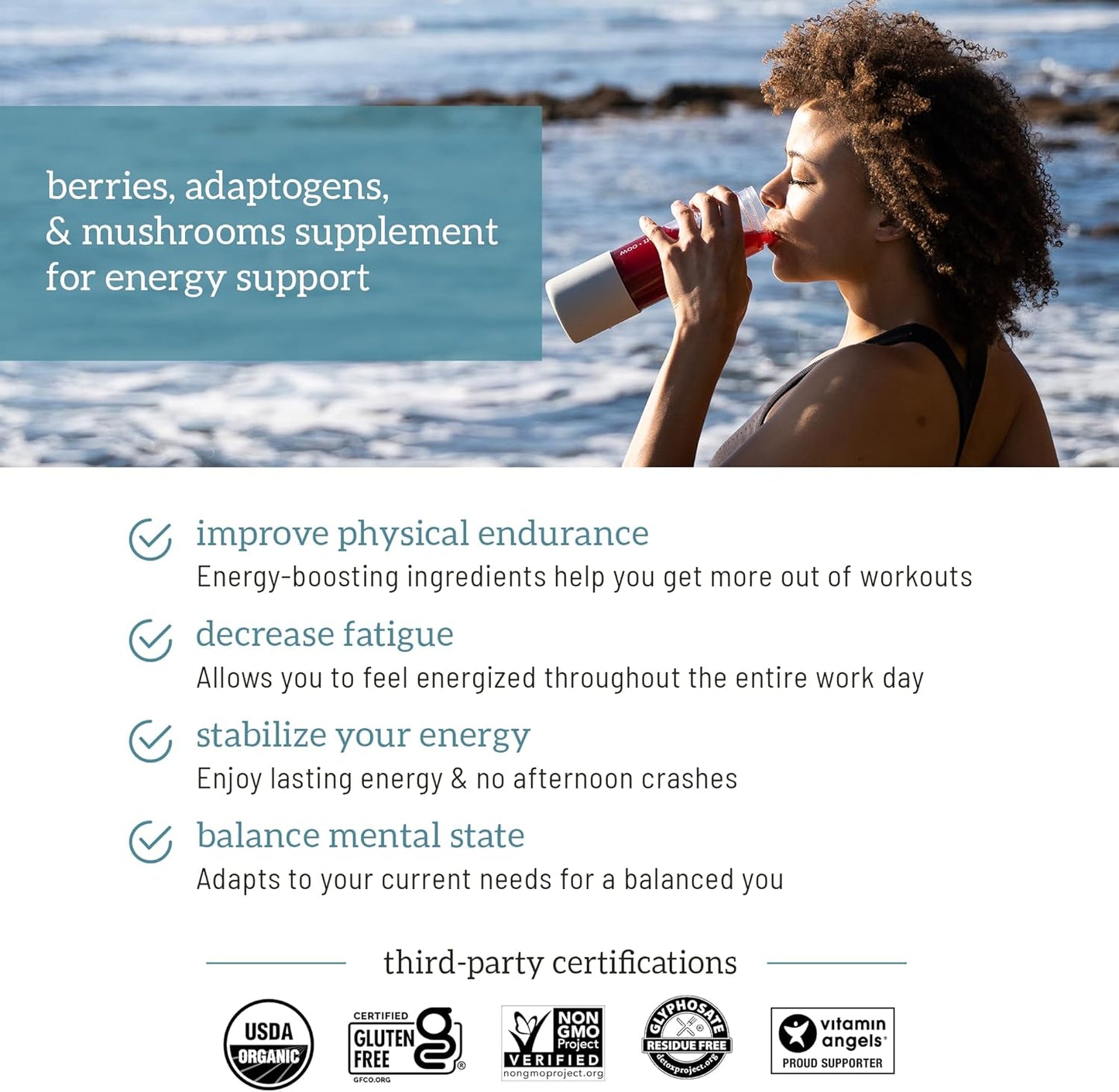 Organifi Red Juice - Energy Powder Reduces Afternoon Crashes and Boosts Digestion and Immune System, 90 Servings