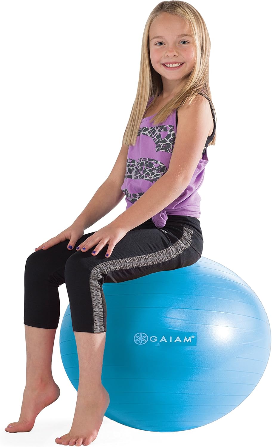 Gaiam Kids Balance Ball - Exercise Stability Yoga Ball, Kids Alternative Flexible Seating for Active Children in Home or Classroom (Satisfaction Guarantee), 45cm