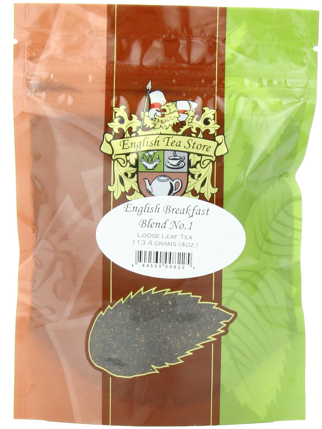 English Breakfast Blend No. 1 | Fine Cut Loose Leaf | Bold & Malty Assam-Kenyan Mix | Strong Morning Brew in Resealable 4oz Pouch | Quick Steep | Great Hot or Iced