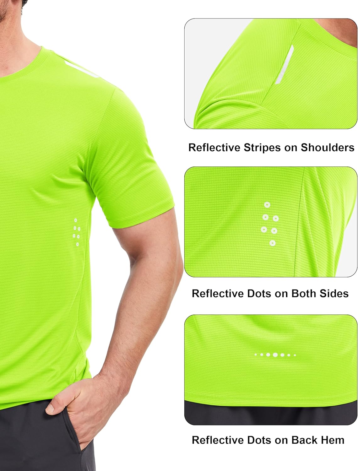 MAGCOMSEN Mens Rash Guard Short Sleeve UPF 50+ Sun UV Quick Dry Shirts Workout Swim Running Athletic T-Shirt