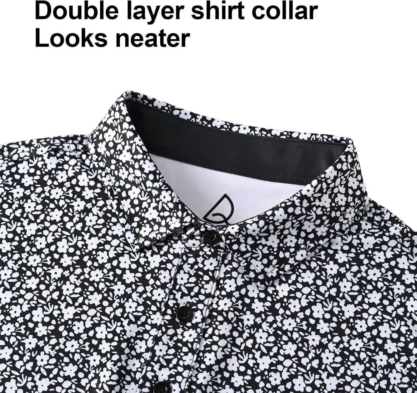 DEOLAX Mens Polo Shirts Fashion Print Mens Golf Shirt Dry Fit Mens Golf Polo Short Sleeve Quick Dry Funny Golf Shirt for Men