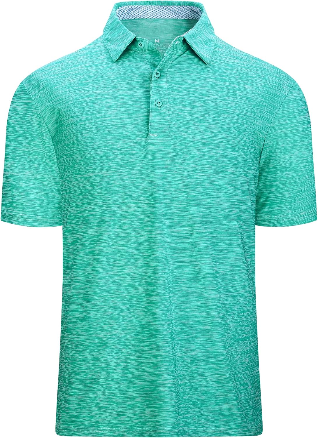 Damipow Premium Golf Shirts for Men Dry Fit Performance Polo Short Sleeve Collared Shirt