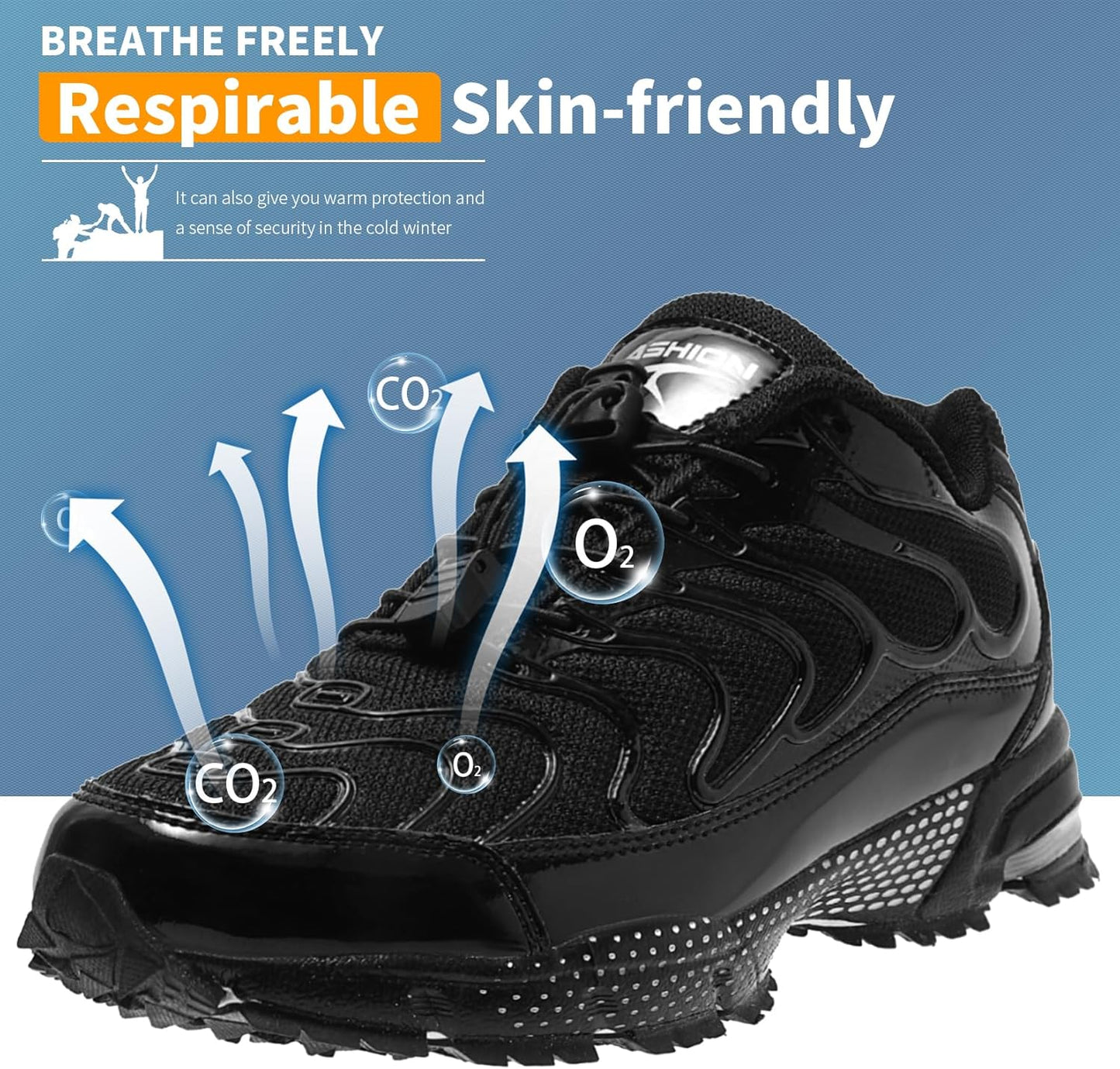 WETIKE Boy's Shoes Mesh Slip on Lightweight Running Sneakers