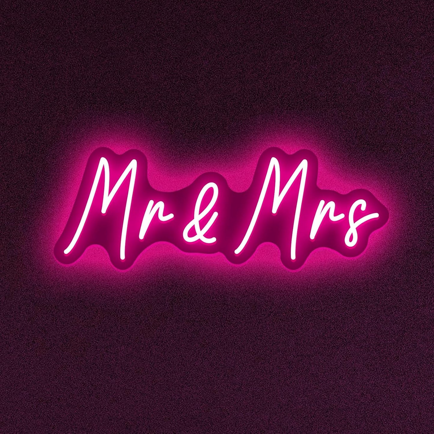 Mr&Mrs Neon Sign for Wedding Dimmable Mr Mrs Neon Signs Led Neon Sign for Party Neon Light Sign Mr & Mrs Sign for Anniversary Valentine's Day Wall Decor Gift