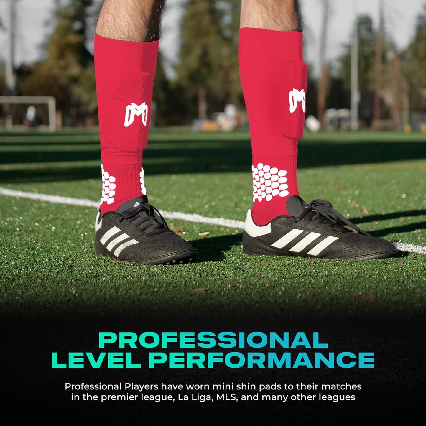 Mini Shin Guards Soccer – Built in Shin Pad Sleeves for Mens, Women, Teens - Small Shin Guards - Lightweight, Breathable Shin Defender Leg Protection