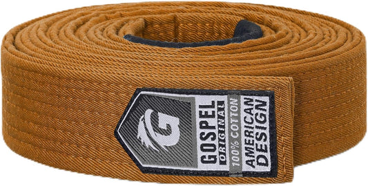 GOSPEL Vintage Series BJJ Belt for Men & Women | Brazilian Jiu Jitsu Belt with Vintage Colors
